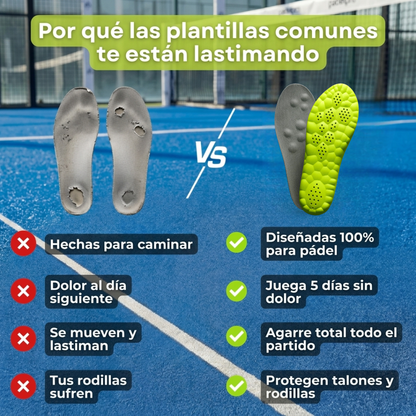 Plantillas de Soporte para Pádel WellFootPro®
