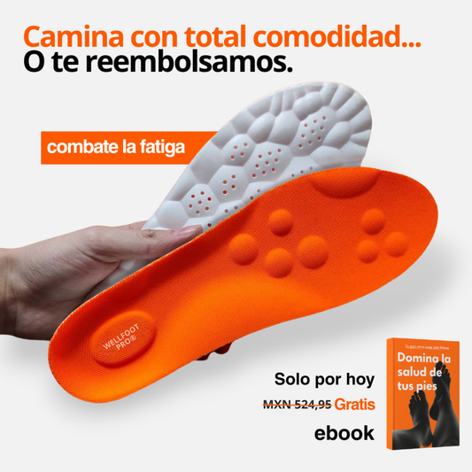 WellFoot Pro® Plantillas de Soporte y Alivio