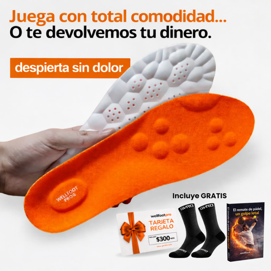 WellFoot Pro® Plantillas de Soporte para Pádel